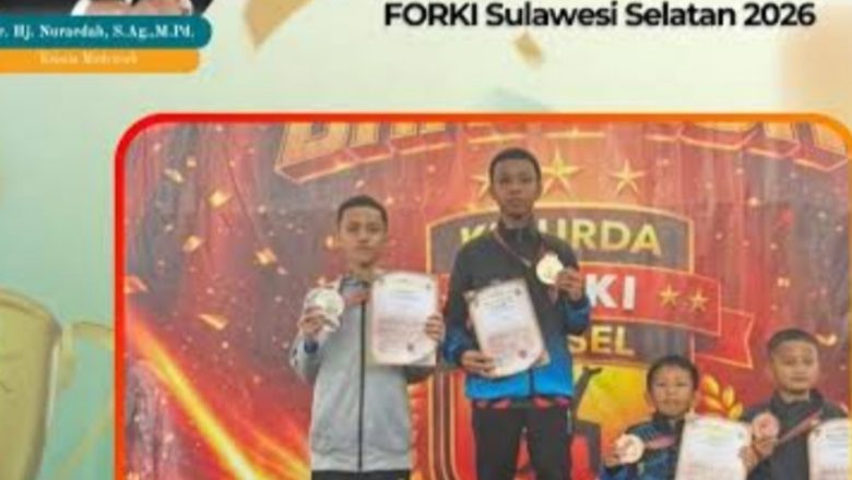 Prestasi Gemilang, Siswa MTsN 1 Makassar Raih Juara II Sabuk Merah pada Kejurda FORKI Sulawesi Selatan 2026